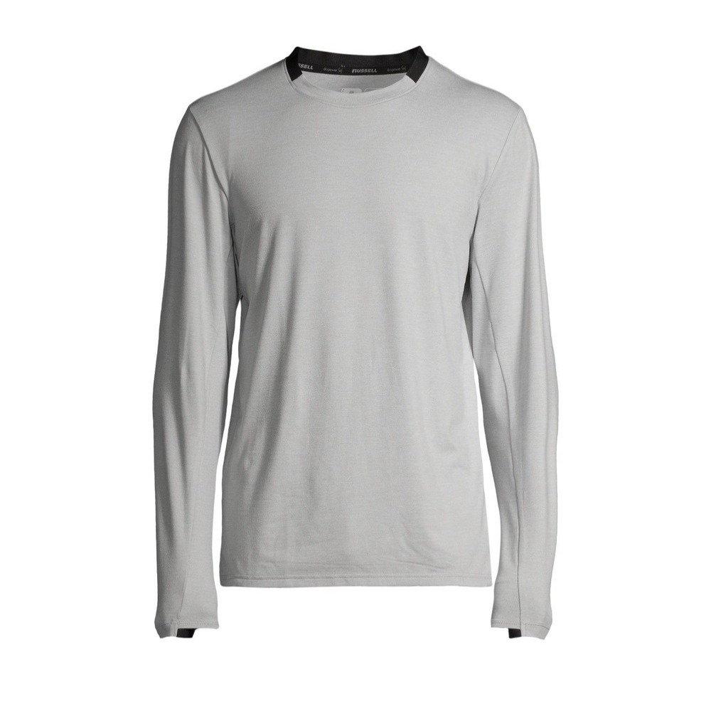 NWT Russell Men's Active Long Sleeve T-Shirt – Grey, Size 2XL Plus